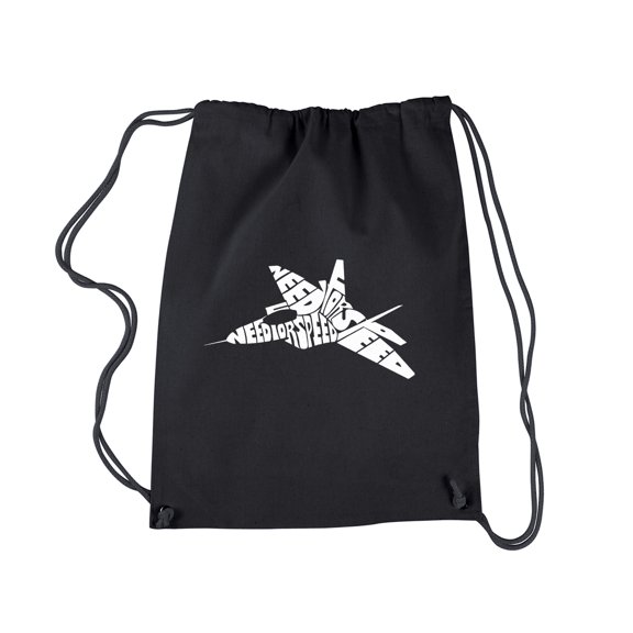 LA Pop Art Drawstring Backpack - FIGHTER JET - NEED FOR SPEED