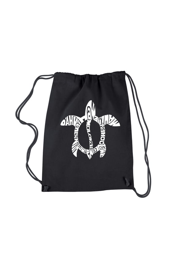 Drawstring Backpack - Honu Turtle - Hawaiian Islands