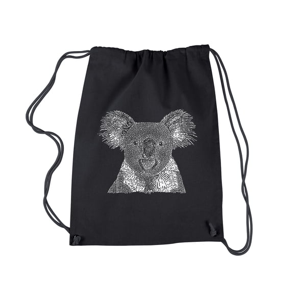 LA Pop Art Drawstring Backpack - Koala