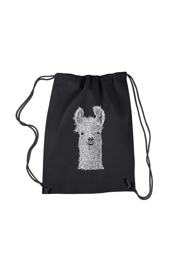 Drawstring Backpack - Llama