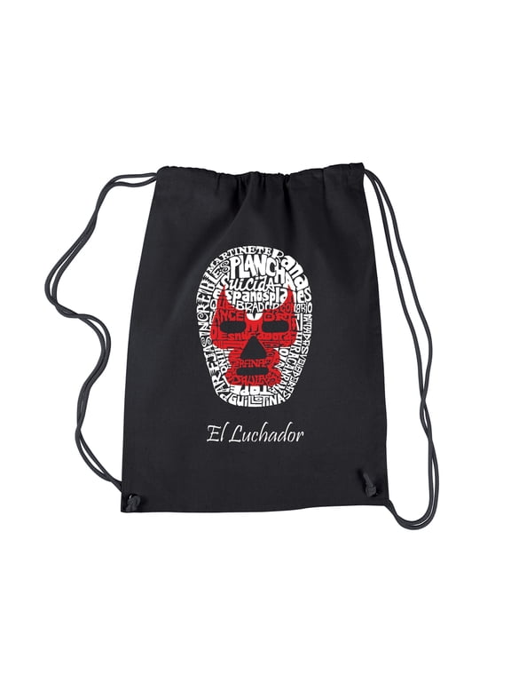 Drawstring Backpack - MEXICAN WRESTLING MASK