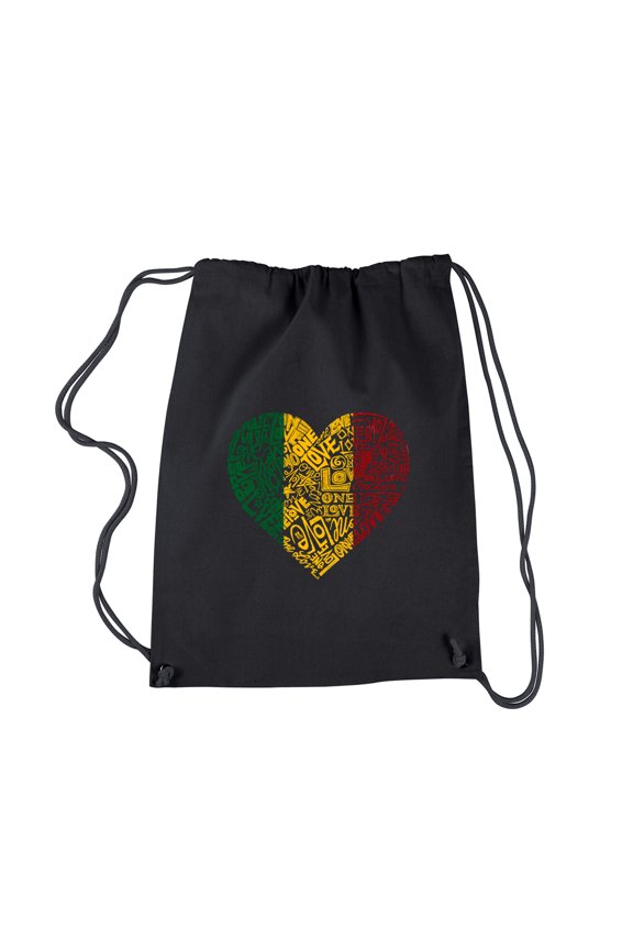 Drawstring Backpack - One Love Heart