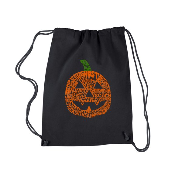 LA Pop Art Drawstring Backpack - Pumpkin