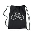thumbnail image 1 of LA Pop Art Drawstring Backpack - SAVE A PLANET, RIDE A BIKE, 1 of 2