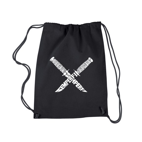 LA Pop Art Drawstring Backpack - Semper Fi
