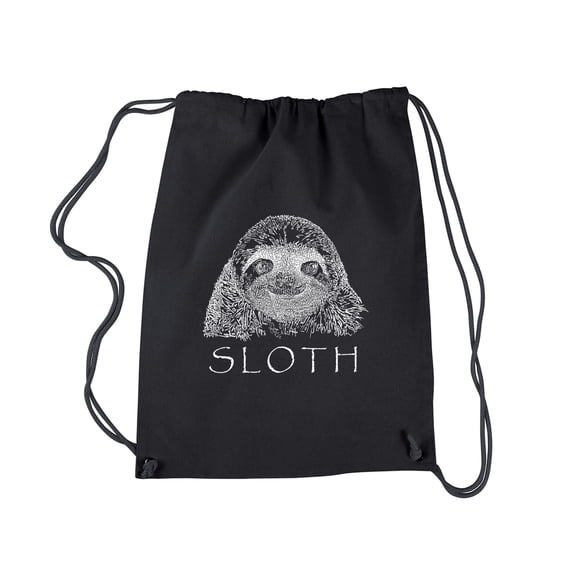 LA Pop Art Drawstring Backpack - Sloth
