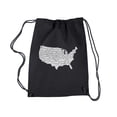 thumbnail image 1 of LA Pop Art Drawstring Backpack - THE STAR SPANGLED BANNER, 1 of 2