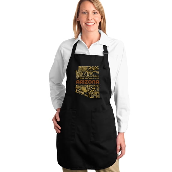 LA Pop Art Full Length Word Art Apron - Az Pics