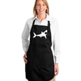 thumbnail image 1 of LA Pop Art Full Length Word Art Apron - BITE ME, 1 of 2