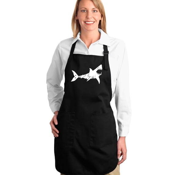 LA Pop Art Full Length Word Art Apron - BITE ME