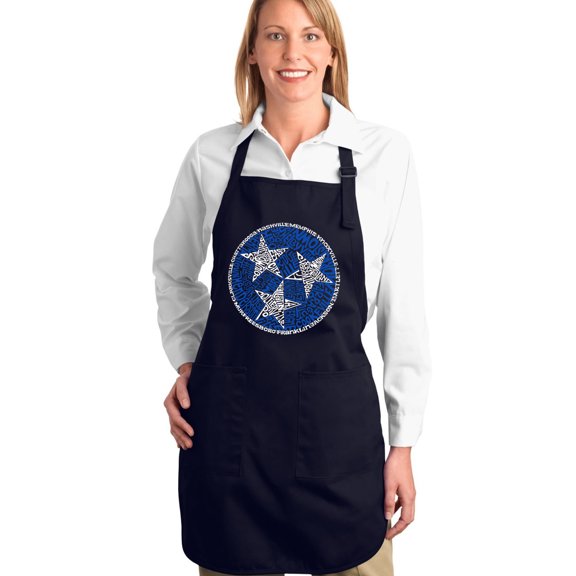 LA Pop Art Full Length Word Art Apron - COUNTRY MUSIC'S ALL TIME HITS