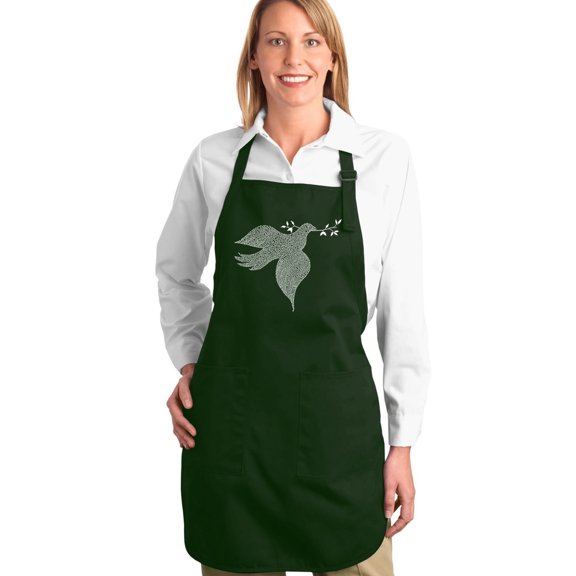 LA Pop Art Full Length Word Art Apron - Dove