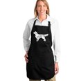 thumbnail image 1 of LA Pop Art Full Length Word Art Apron - Golden Retreiver, 1 of 2