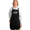 thumbnail image 1 of LA Pop Art Full Length Word Art Apron - North Carolina, 1 of 2