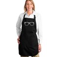 thumbnail image 1 of LA Pop Art Full Length Word Art Apron - SHEIK TO BE GEEK, 1 of 2