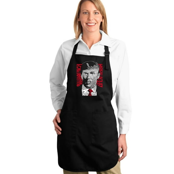 LA Pop Art Full Length Word Art Apron - TRUMP - Make America Great Again