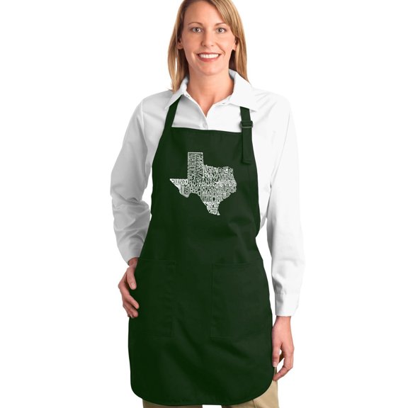 LA Pop Art Full Length Word Art Apron - The Great State of Texas