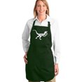 thumbnail image 1 of LA Pop Art Full Length Word Art Apron - Velociraptor, 1 of 2