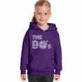 thumbnail image 1 of LA Pop Art Girl's Word Art Hooded Sweatshirt - 90S, 1 of 2
