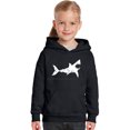 thumbnail image 1 of LA Pop Art Girl's Word Art Hooded Sweatshirt - BITE ME, 1 of 2