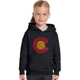 thumbnail image 1 of LA Pop Art Girl's Word Art Hooded Sweatshirt - Colorado, 1 of 2