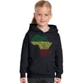thumbnail image 1 of LA Pop Art Girl's Word Art Hooded Sweatshirt - Countries in Africa, 1 of 2