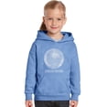 thumbnail image 1 of LA Pop Art Girl's Word Art Hooded Sweatshirt - Disco Ball, 1 of 2