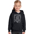 thumbnail image 1 of LA Pop Art Girl's Word Art Hooded Sweatshirt - EDGAR ALLEN POE - THE RAVEN, 1 of 1