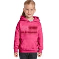 thumbnail image 1 of LA Pop Art Girl's Word Art Hooded Sweatshirt - God Bless America, 1 of 2