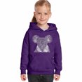 thumbnail image 1 of LA Pop Art Girl's Word Art Hooded Sweatshirt - Koala, 1 of 2