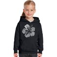 thumbnail image 1 of LA Pop Art Girl's Word Art Hooded Sweatshirt - Mahalo, 1 of 2