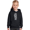 thumbnail image 1 of LA Pop Art Girl's Word Art Hooded Sweatshirt - TIGER, 1 of 2