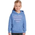 thumbnail image 1 of LA Pop Art Girl's Word Art Hooded Sweatshirt - XOXO Heart, 1 of 2