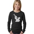 thumbnail image 1 of LA Pop Art Girl's Word Art Long Sleeve - ALL TIME JAZZ SONGS, 1 of 2