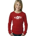thumbnail image 1 of LA Pop Art Girl's Word Art Long Sleeve - ALOHA, 1 of 2