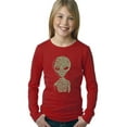 thumbnail image 1 of LA Pop Art Girl's Word Art Long Sleeve - Alien, 1 of 2