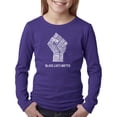 thumbnail image 1 of LA Pop Art Girl's Word Art Long Sleeve - Black Lives Matter, 1 of 2