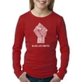 thumbnail image 1 of LA Pop Art Girl's Word Art Long Sleeve - Black Lives Matter, 1 of 2