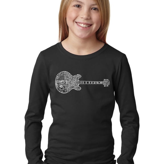 LA Pop Art Girl's Word Art Long Sleeve - Blues Legends