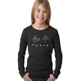 thumbnail image 1 of LA Pop Art Girl's Word Art Long Sleeve - CHINESE PEACE SYMBOL, 1 of 2