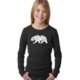thumbnail image 1 of LA Pop Art Girl's Word Art Long Sleeve - California Bear, 1 of 2