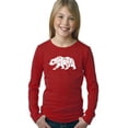 thumbnail image 1 of LA Pop Art Girl's Word Art Long Sleeve - California Bear, 1 of 2