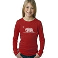 thumbnail image 1 of LA Pop Art Girl's Word Art Long Sleeve - California Bear, 1 of 2