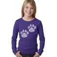 thumbnail image 1 of LA Pop Art Girl's Word Art Long Sleeve - Cat Mom, 1 of 2