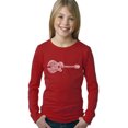 thumbnail image 1 of LA Pop Art Girl's Word Art Long Sleeve - Country Guitar, 1 of 2