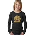 thumbnail image 1 of LA Pop Art Girl's Word Art Long Sleeve - Dog, 1 of 2