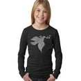 thumbnail image 1 of LA Pop Art Girl's Word Art Long Sleeve - Dove, 1 of 2