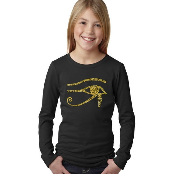 LA Pop Art Girl's Word Art Long Sleeve - EGYPT