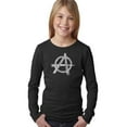 thumbnail image 1 of LA Pop Art Girl's Word Art Long Sleeve - GREAT ALL TIME PUNK SONGS, 1 of 2