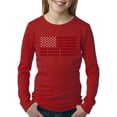 thumbnail image 1 of LA Pop Art Girl's Word Art Long Sleeve - God Bless America, 1 of 2